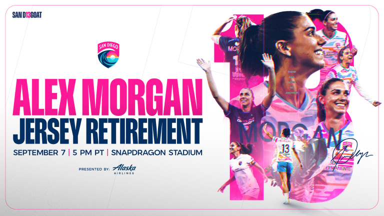 ¡Leyenda eternizada! San Diego Wave retirará el dorsal 13 de Alex Morgan